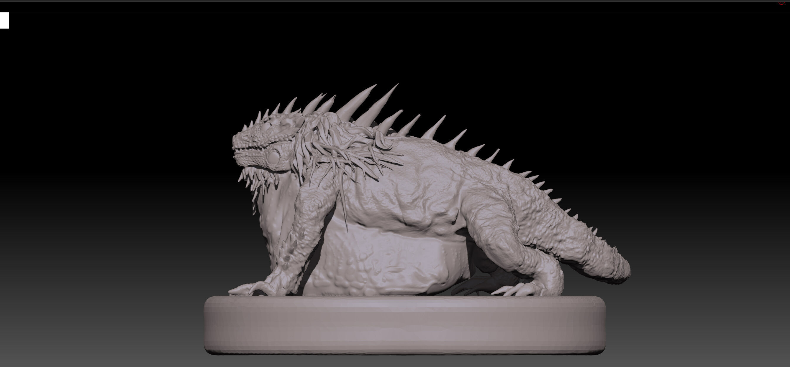 Monster Hunter Greater Jagras STL and OBJ  3D print model_3