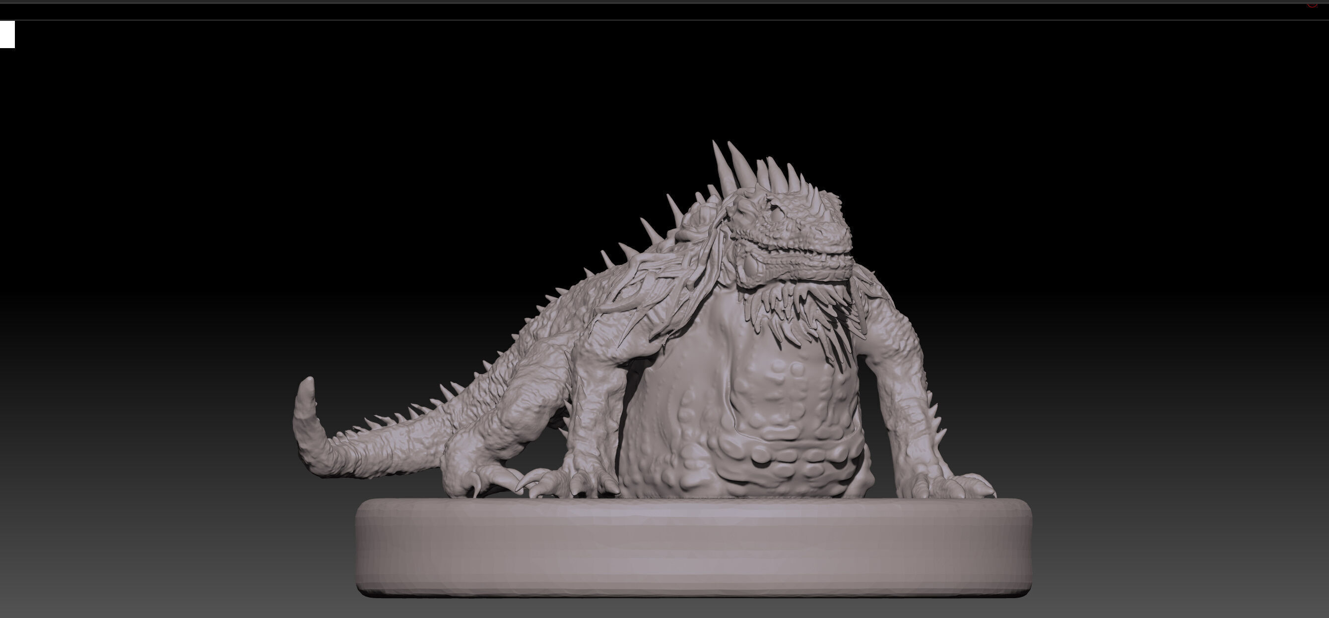 Monster Hunter Greater Jagras STL and OBJ  3D print model_8