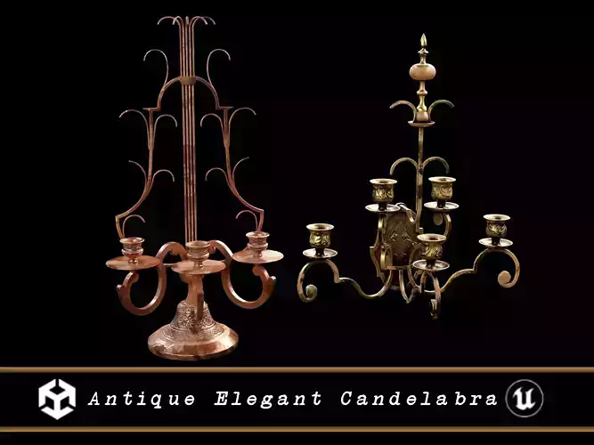 Antique Elegant Candelabra 