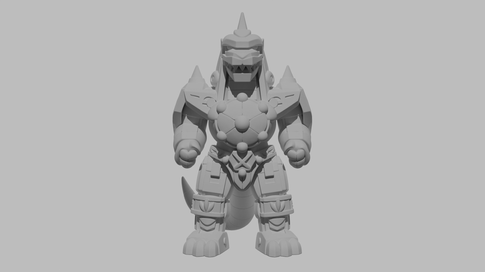 DRAGONZORD CHIBI - Power Rangers 3D print model_3