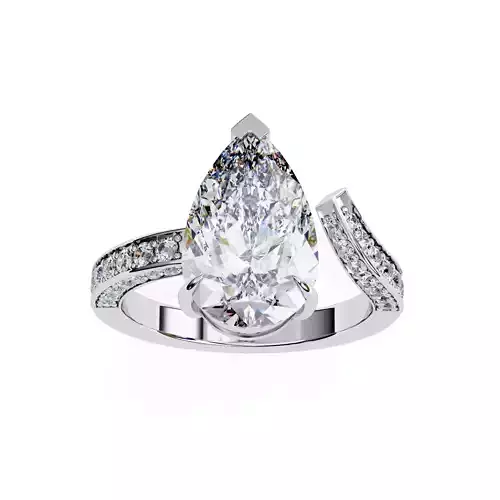 PEAR DIAMOND RING -CAD-159