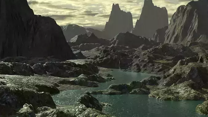 Badlands Mountains Terrain Pack