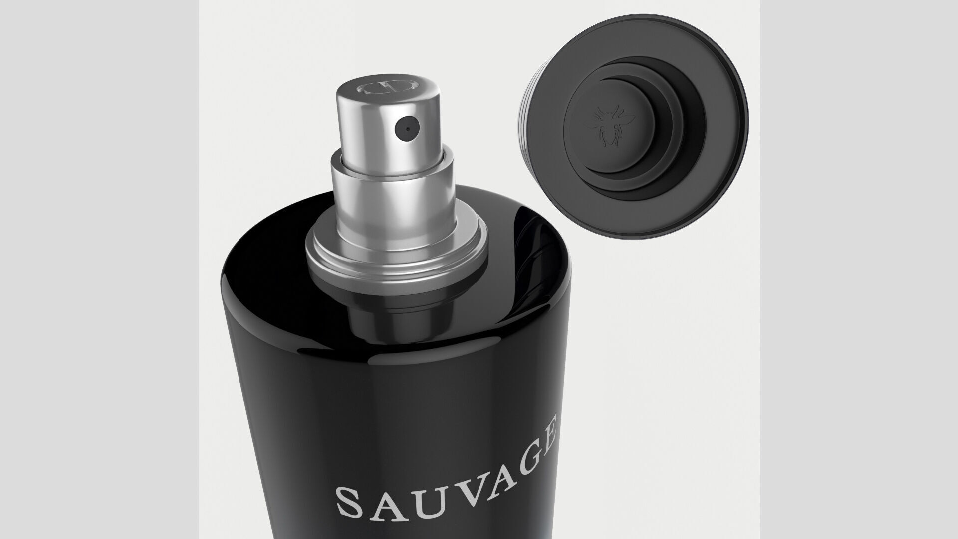 Sauvage Perfume 100ml Detailed Low High Subdiv Unwrapped Low-poly 3D model_5