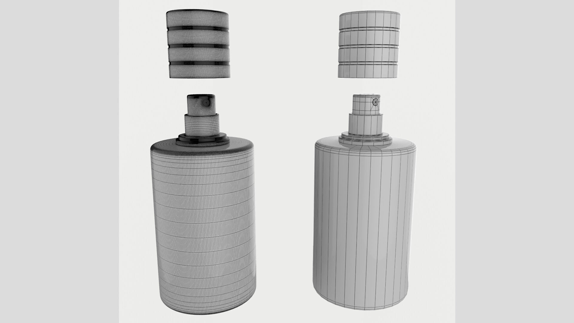 Sauvage Perfume 100ml Detailed Low High Subdiv Unwrapped Low-poly 3D model_8