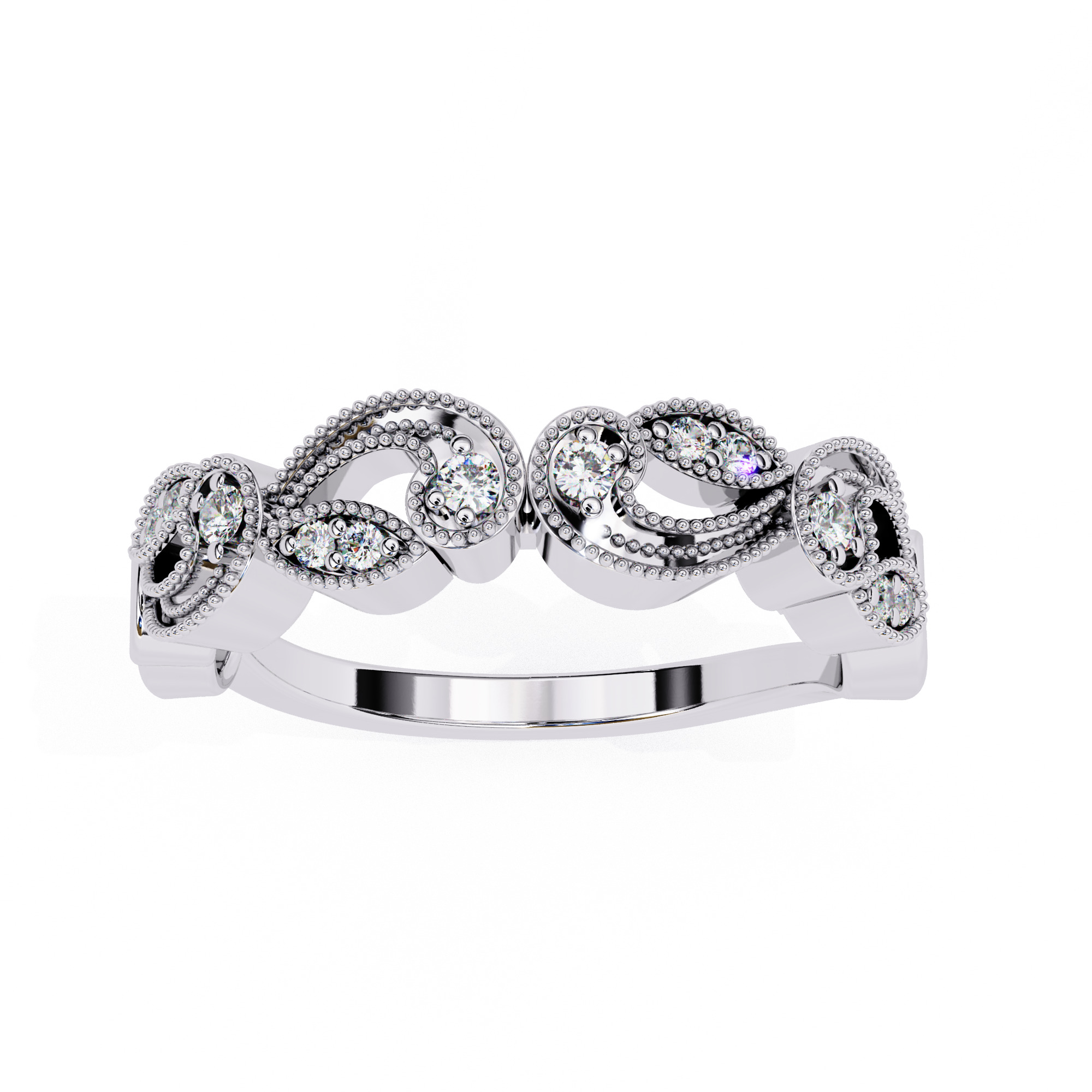 ROUND DIAMOND RING -CAD-186 3D model_12