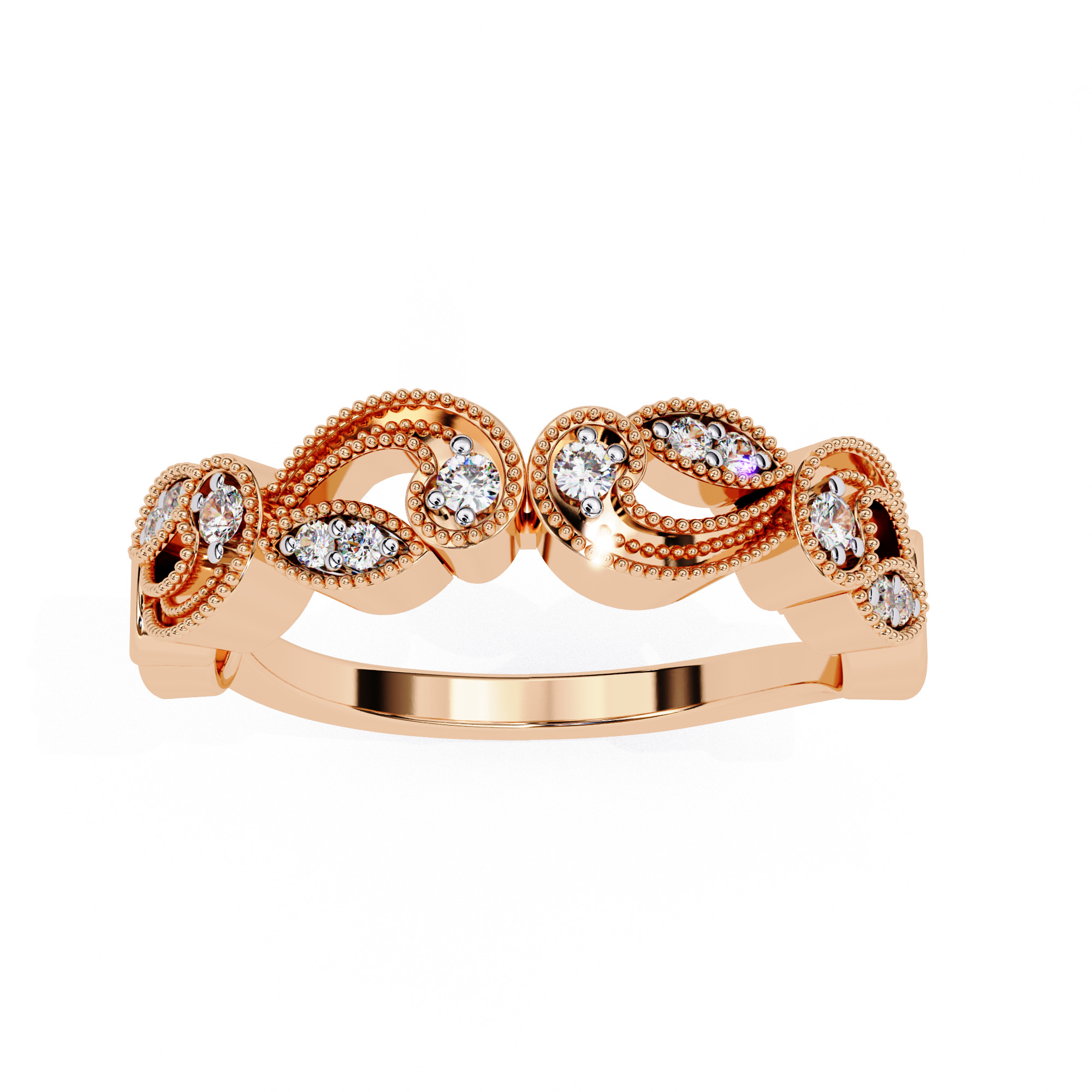 ROUND DIAMOND RING -CAD-186 3D model_15