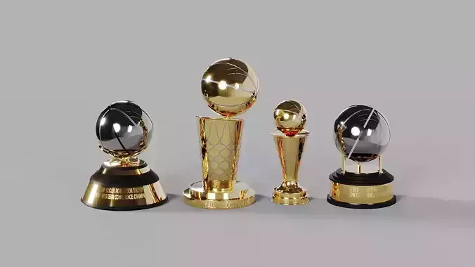 NBA Larry Obrien Western and Eastern Conference MVP Trophies