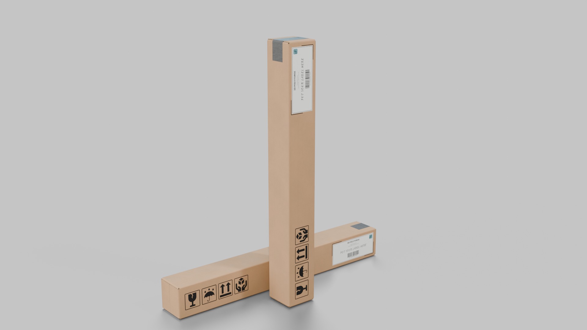 General-Purpose Packaging Box Set - Rigged and Customizable 3D Model Collection_86