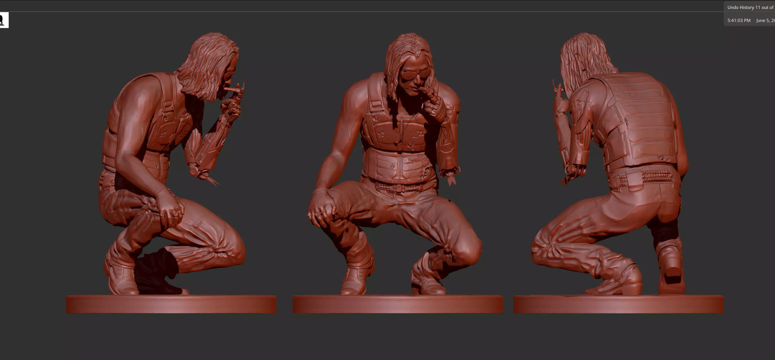 Cyberpunk 2077 Johnny Silverhand 3D print model_0