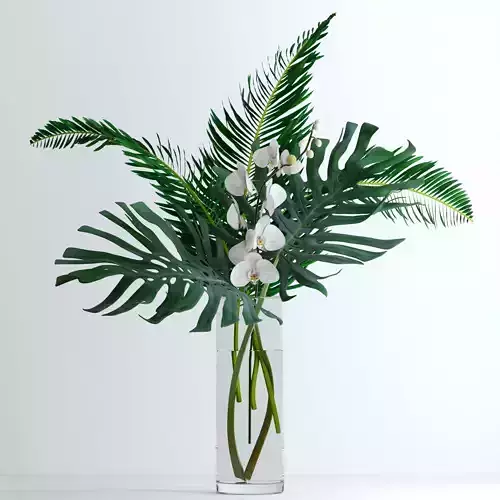 Exotic bouquet 3D model