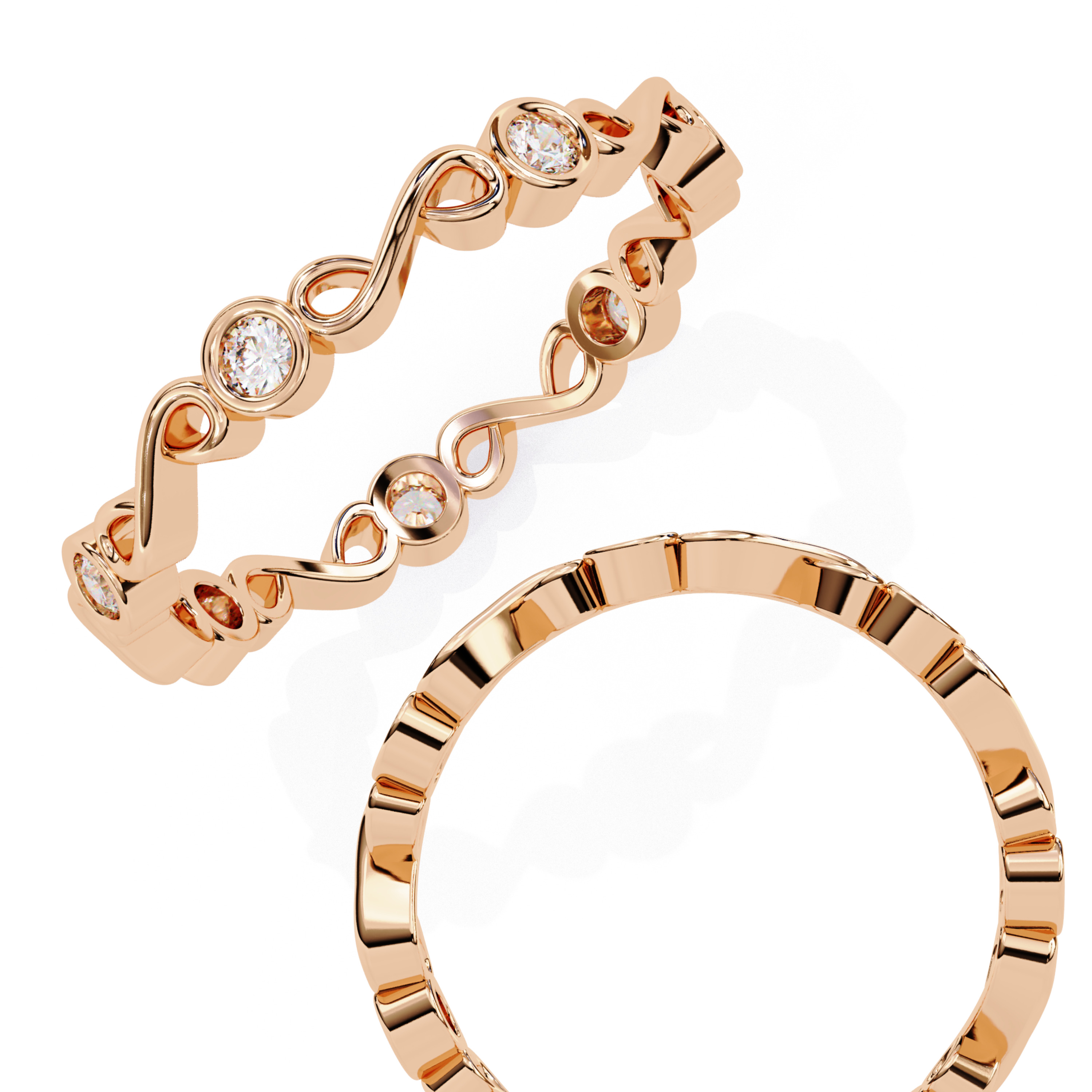 ROUND DIAMOND RING -CAD-188 3D model_19