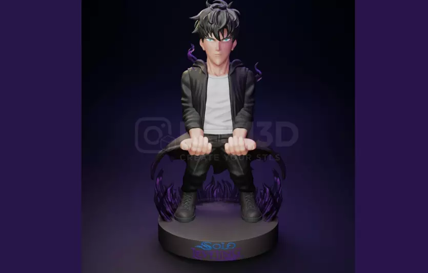 Sung Jinwoo joystick holder 3D print model