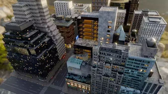 New York City Manhattan 3D model