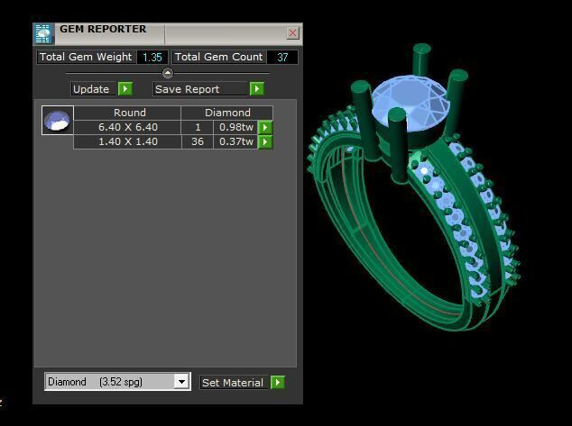 Modern Solitaire Engagement Ring 3D print model_15