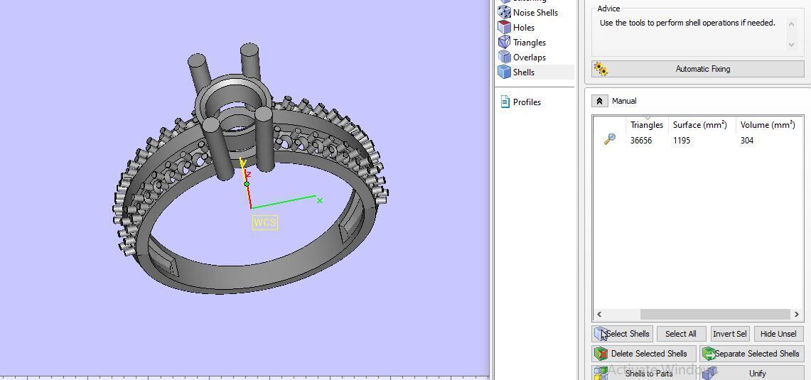 Modern Solitaire Engagement Ring 3D print model_18