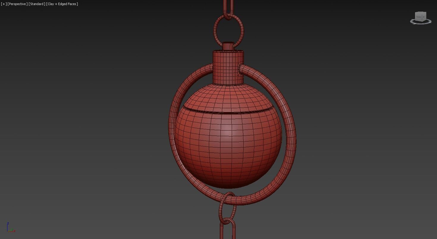 Alabaster Chandelier 3D model_13
