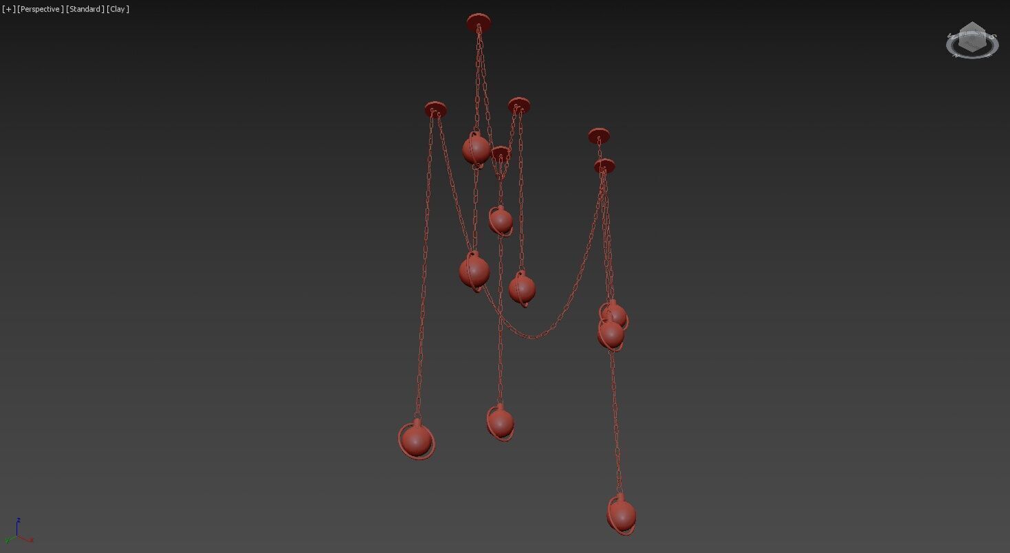 Alabaster Chandelier 3D model_18