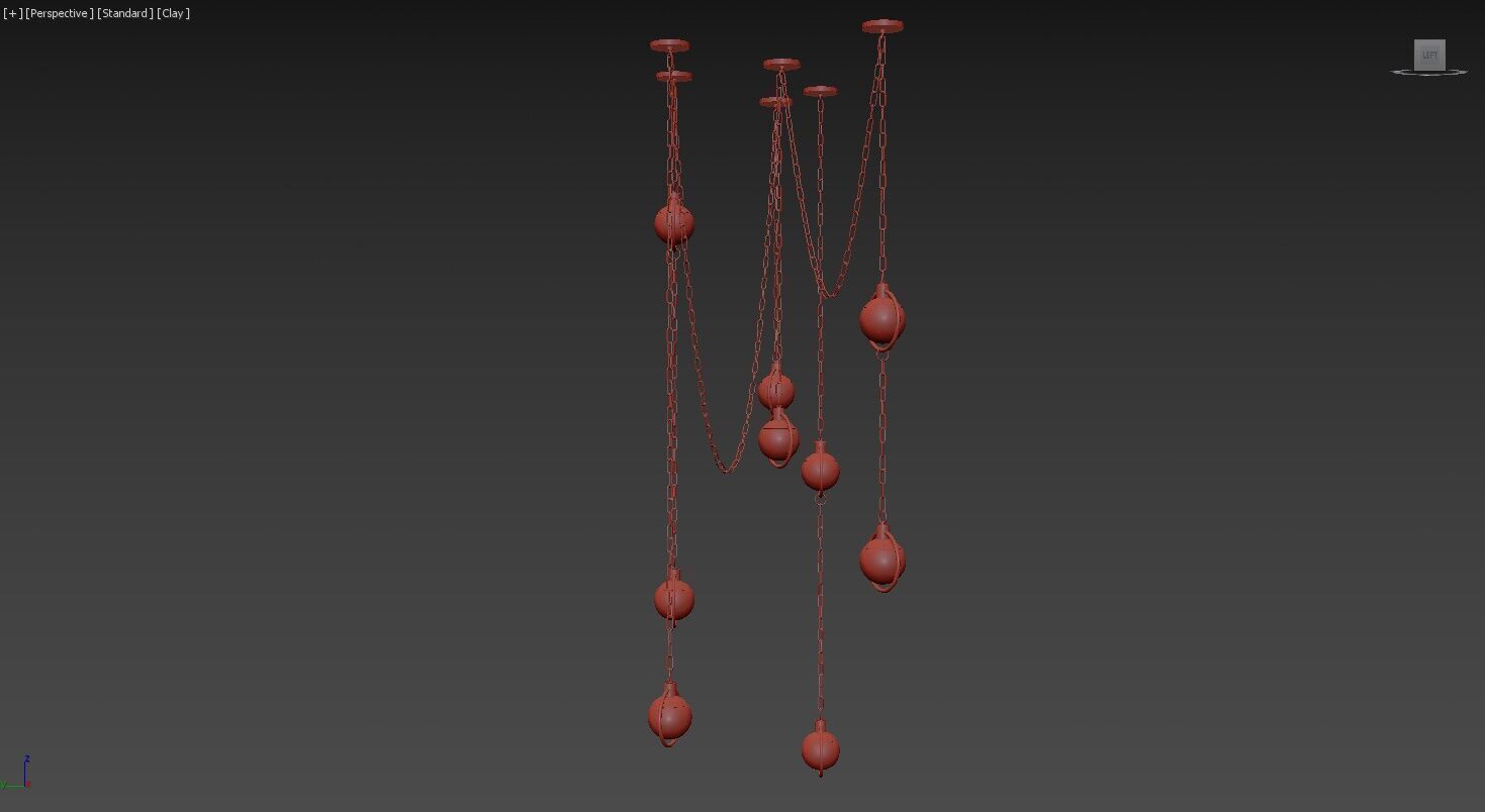 Alabaster Chandelier 3D model_20