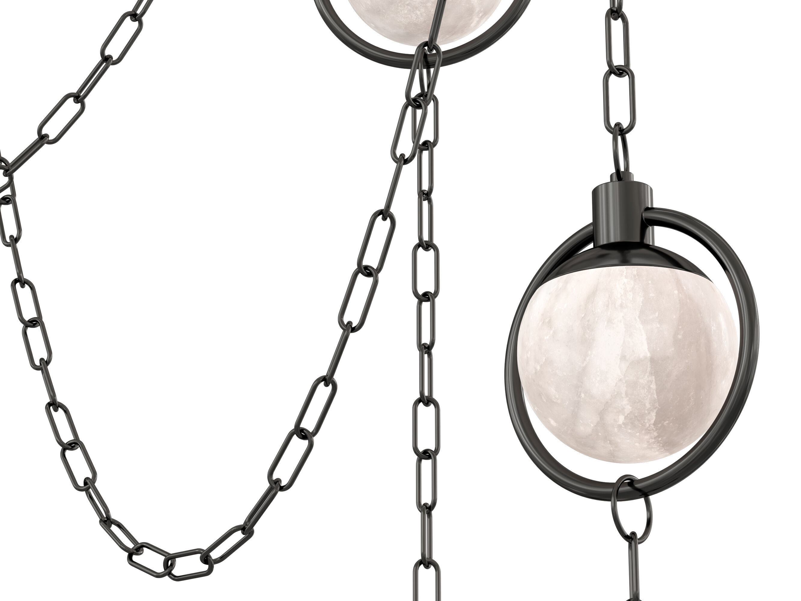 Alabaster Chandelier 3D model_7