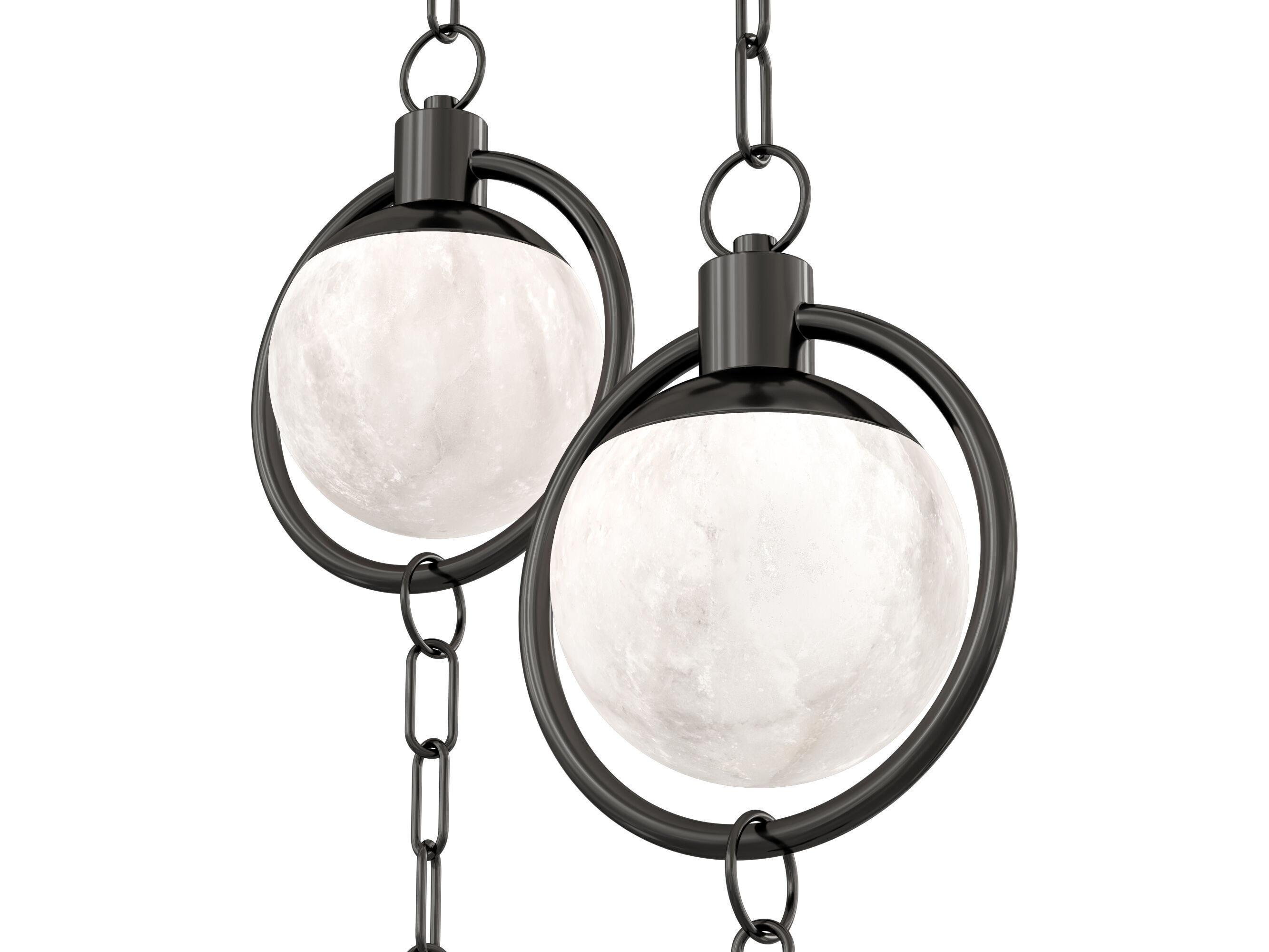 Alabaster Chandelier 3D model_8