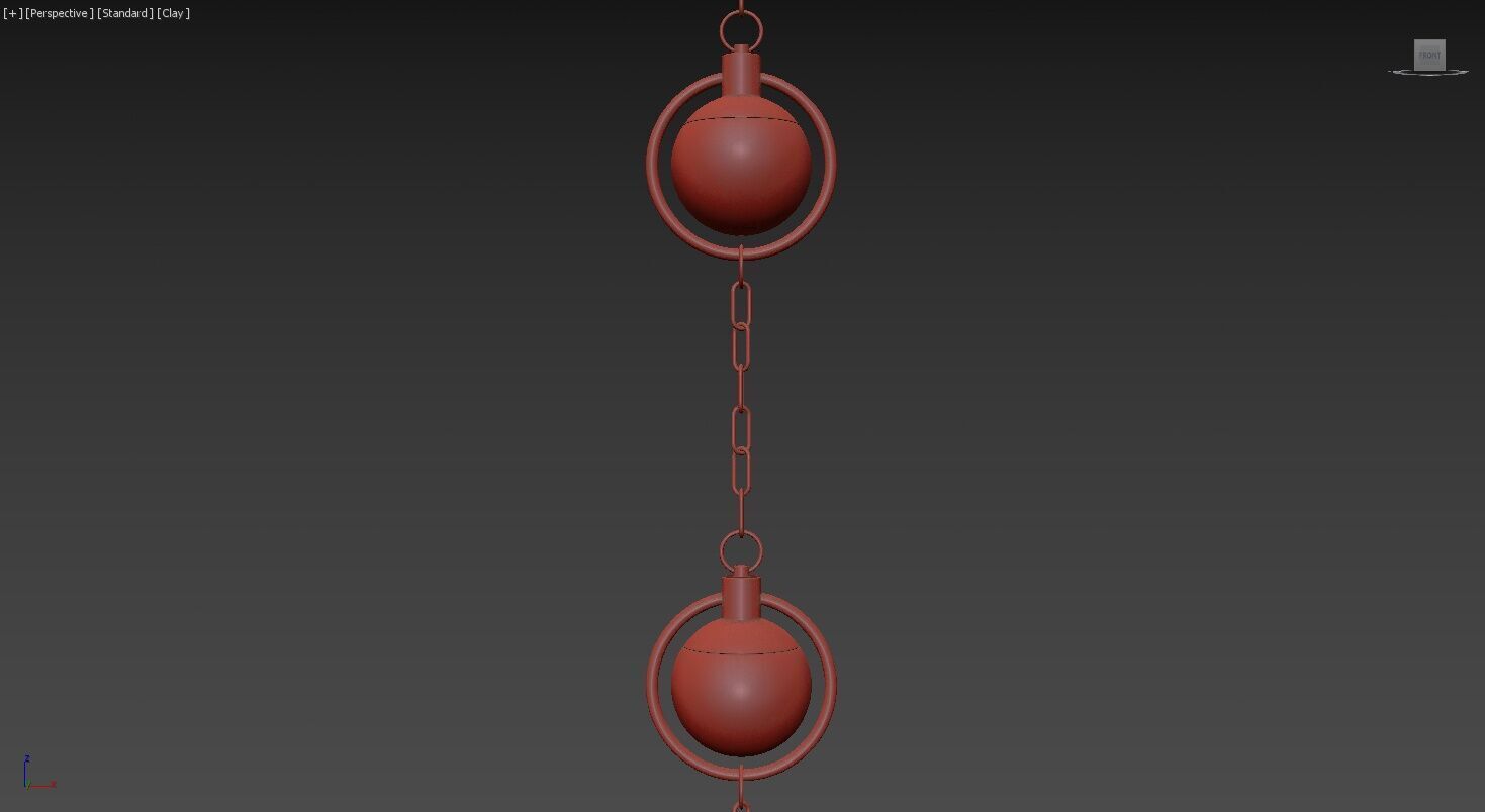 Alabaster Chandelier 3D model_23