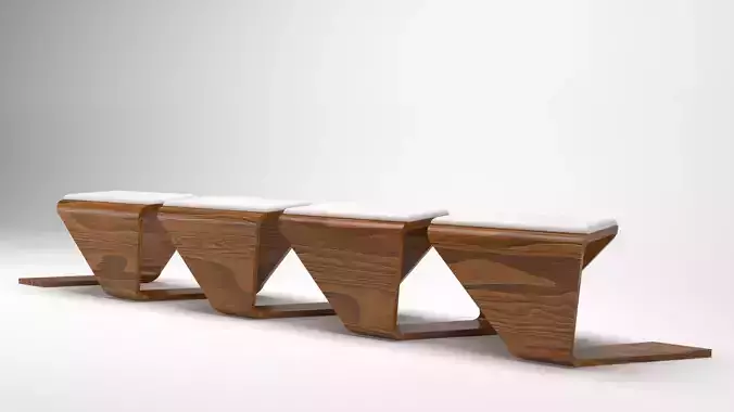 URBAN WOODEN BENCH