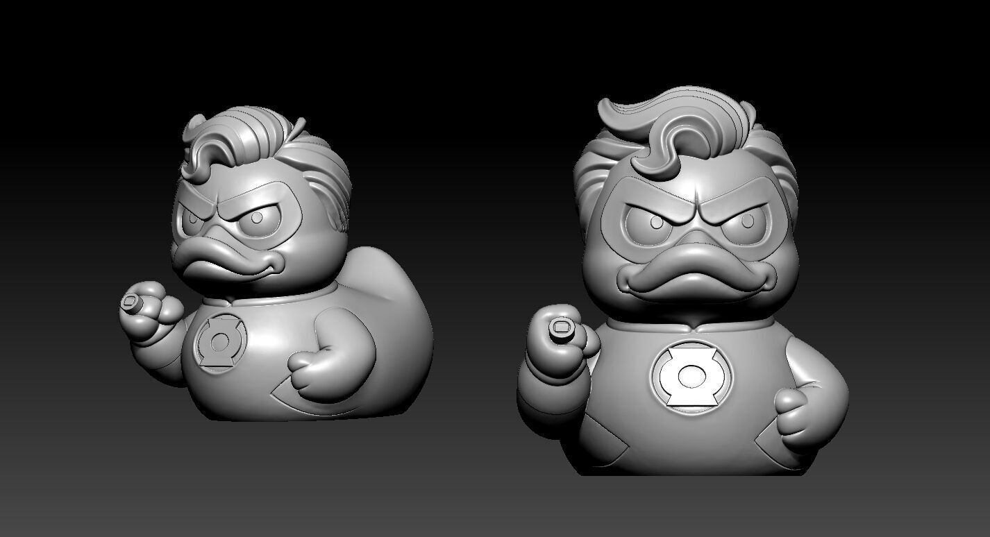 Green Lantern DC urban vibes 3D print model_1