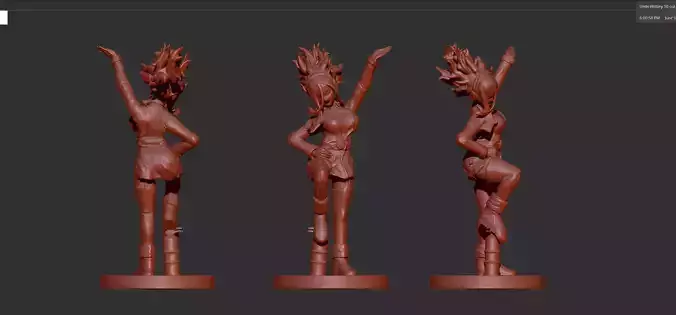 My Hero Academy Moe Kamiji Burnin 3D print model