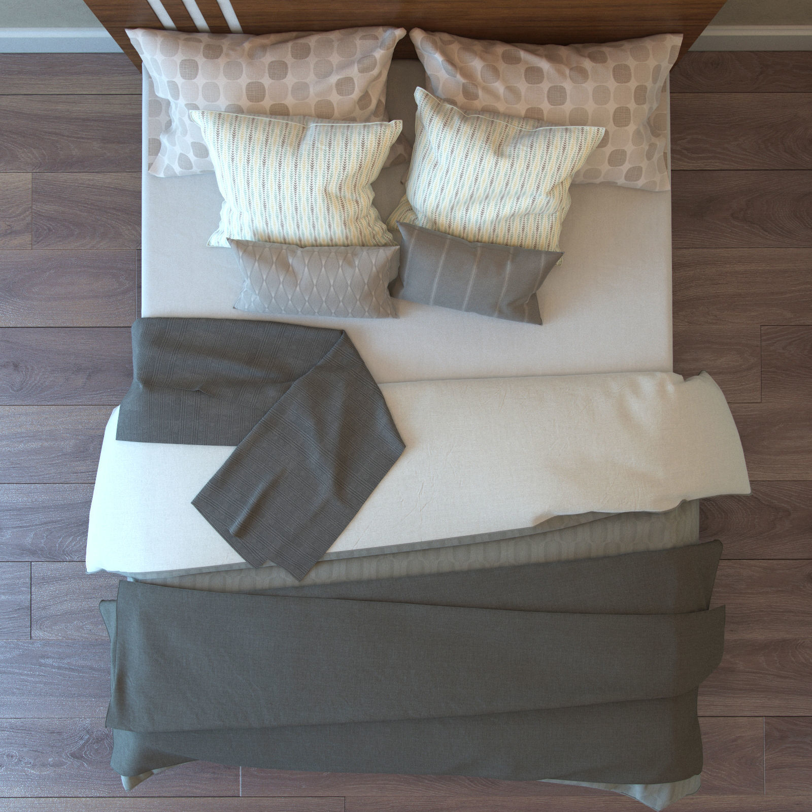 Lance Bedframe 3D model_4