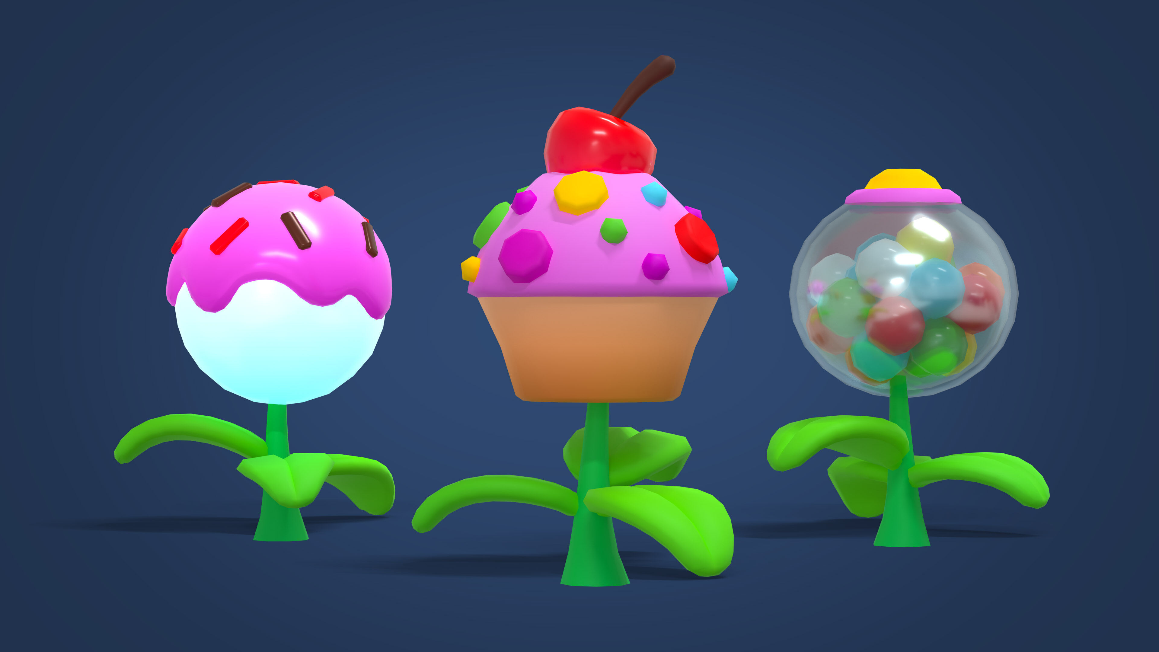 Sweet Land Low-poly 3D model_42