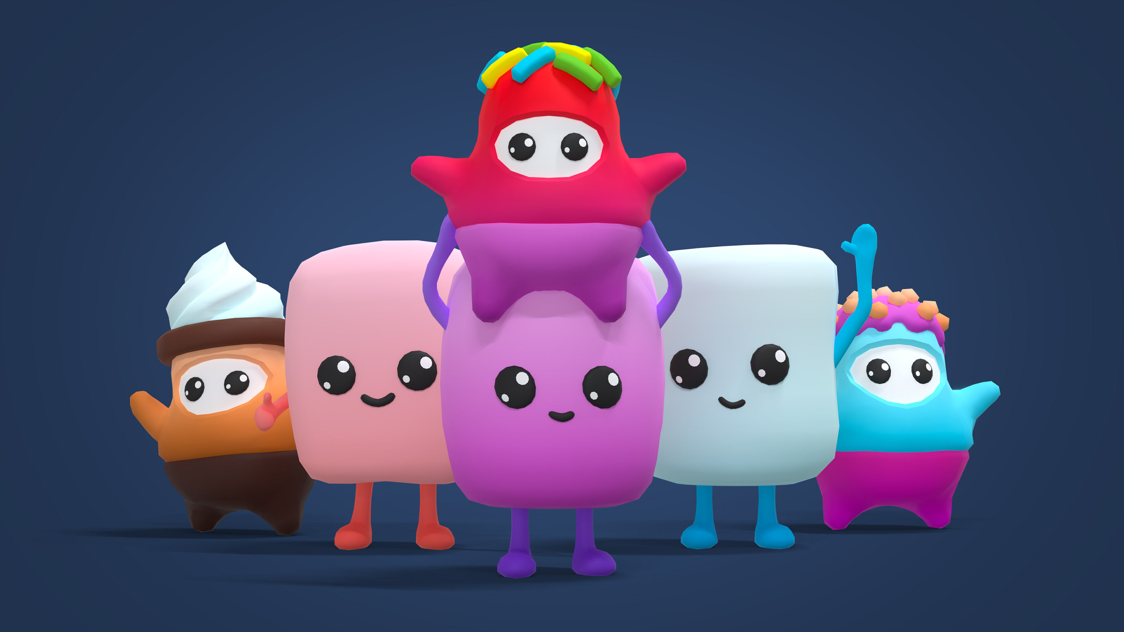 Sweet Land Low-poly 3D model_7