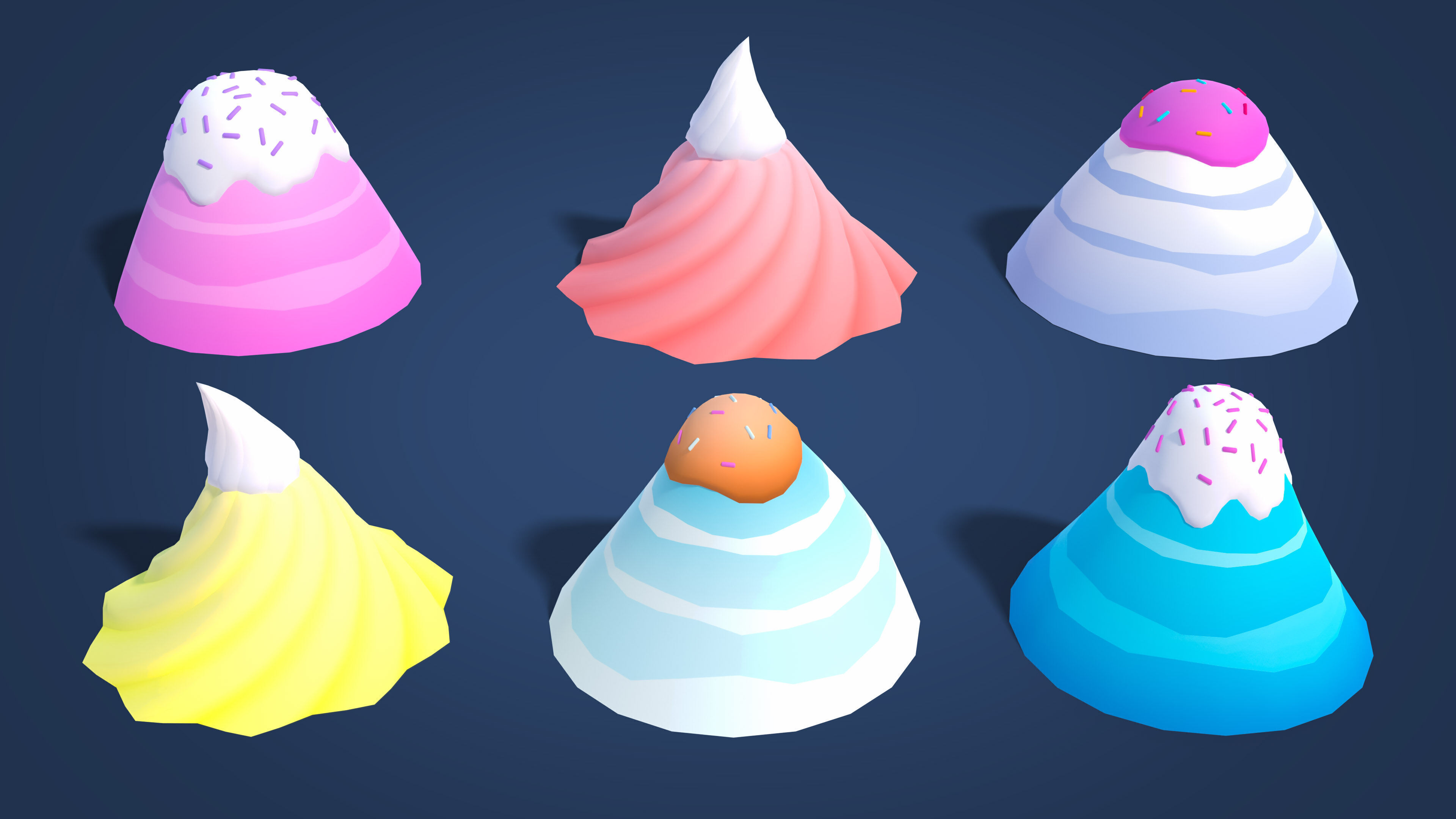 Sweet Land Low-poly 3D model_41