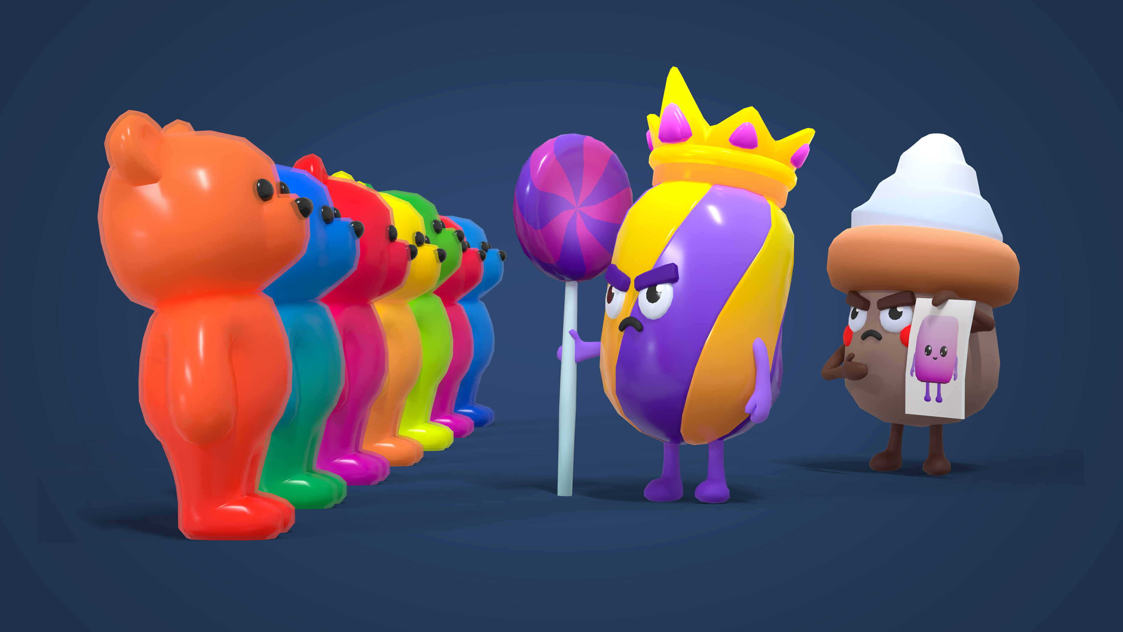 Sweet Land Low-poly 3D model_8