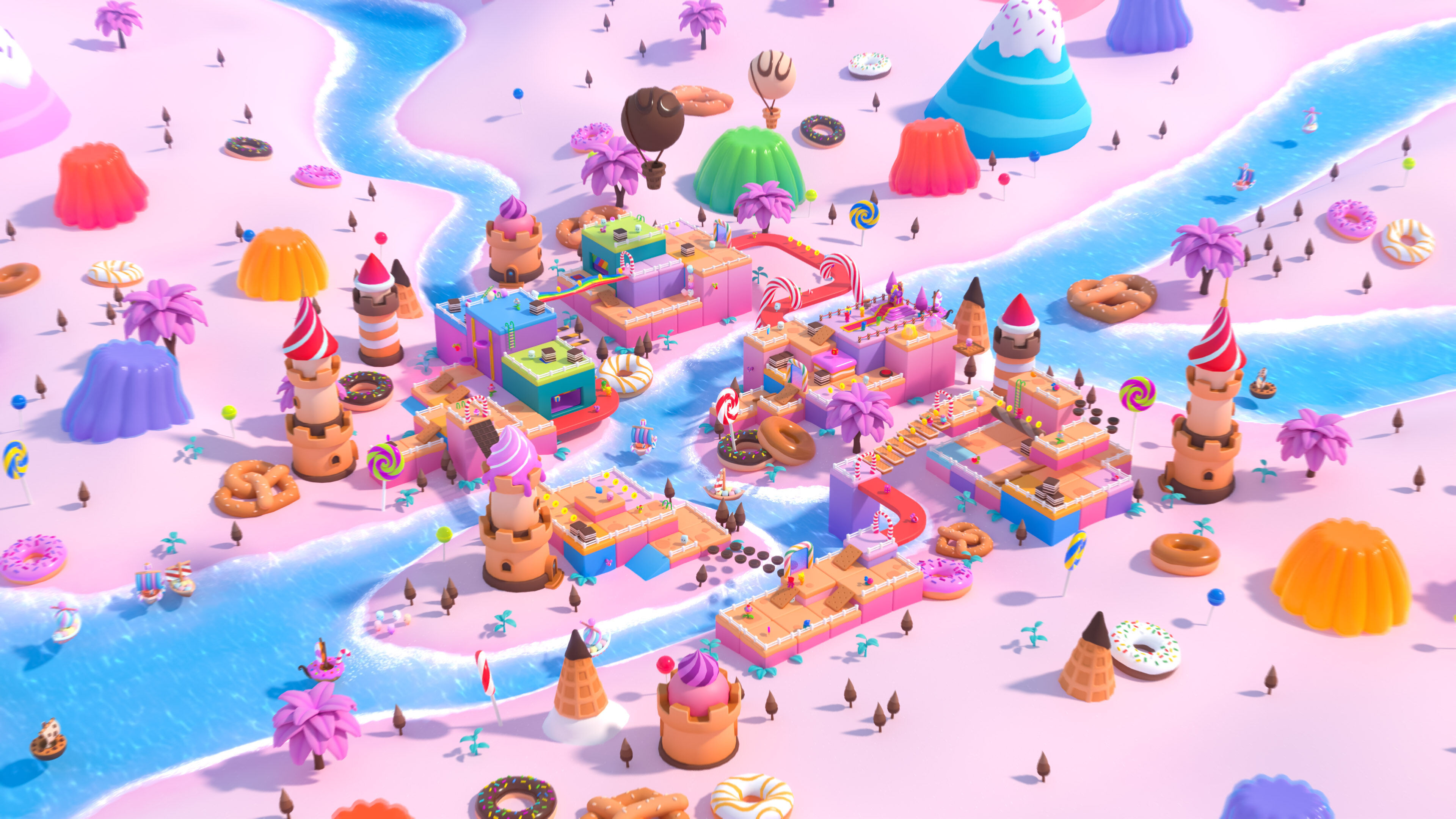 Sweet Land Low-poly 3D model_3