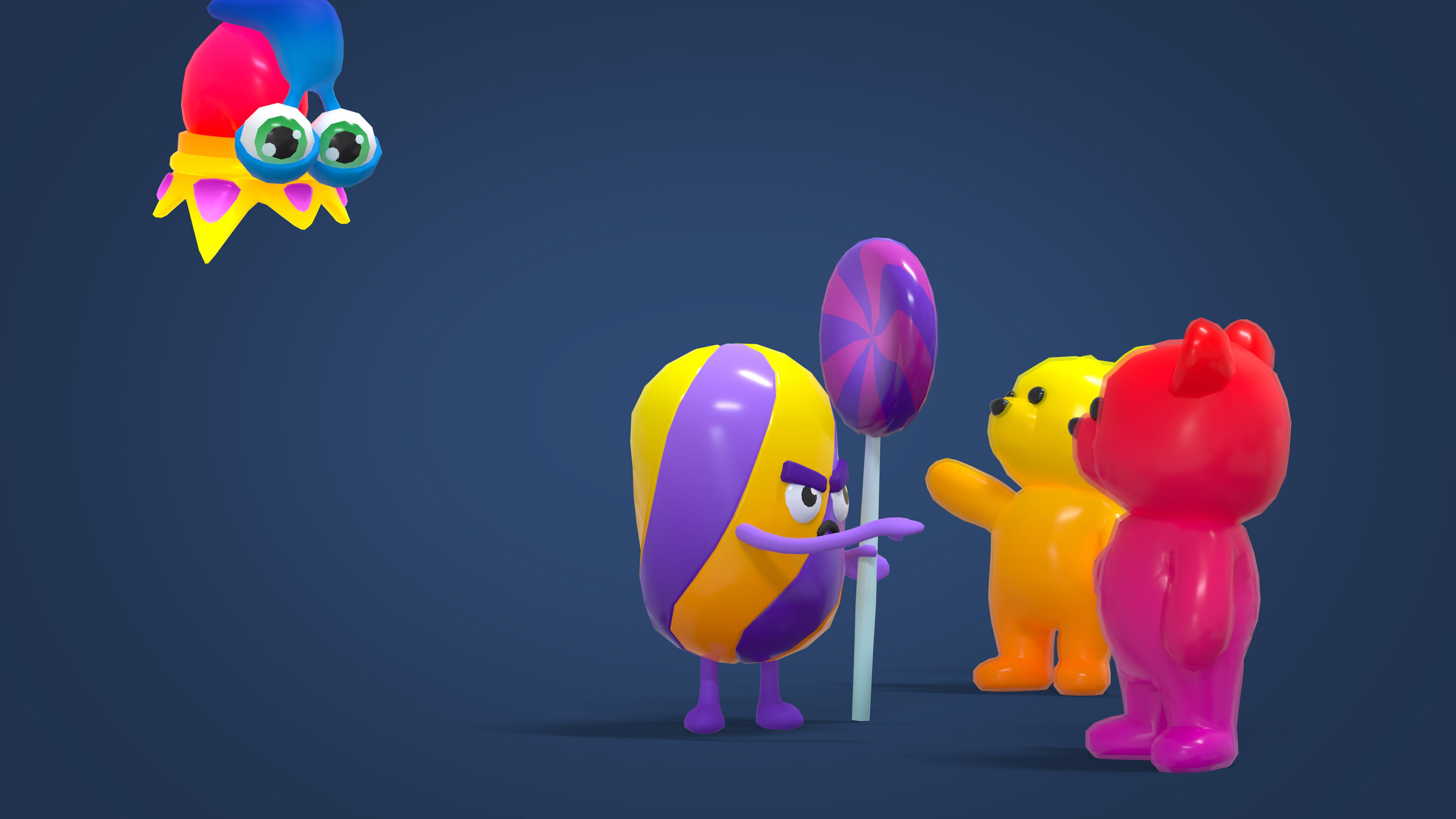 Sweet Land Low-poly 3D model_45