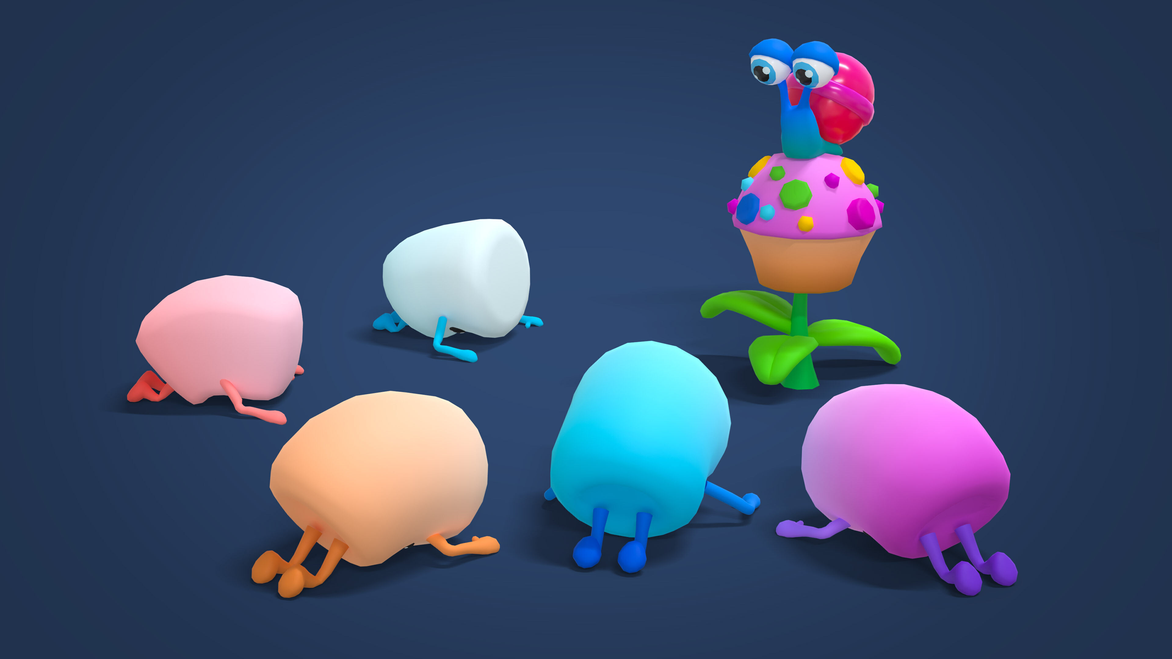 Sweet Land Low-poly 3D model_44