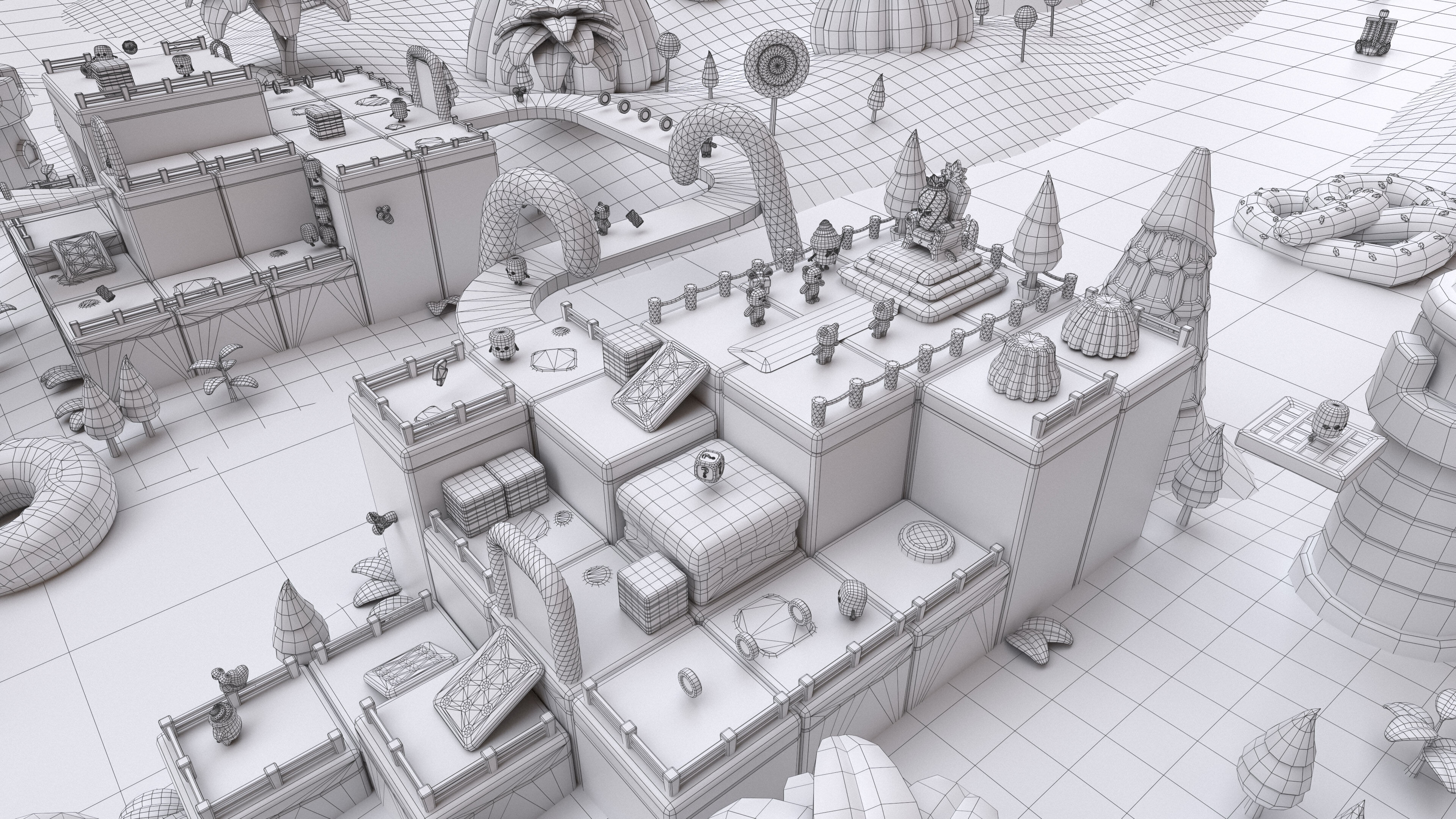 Sweet Land Low-poly 3D model_48