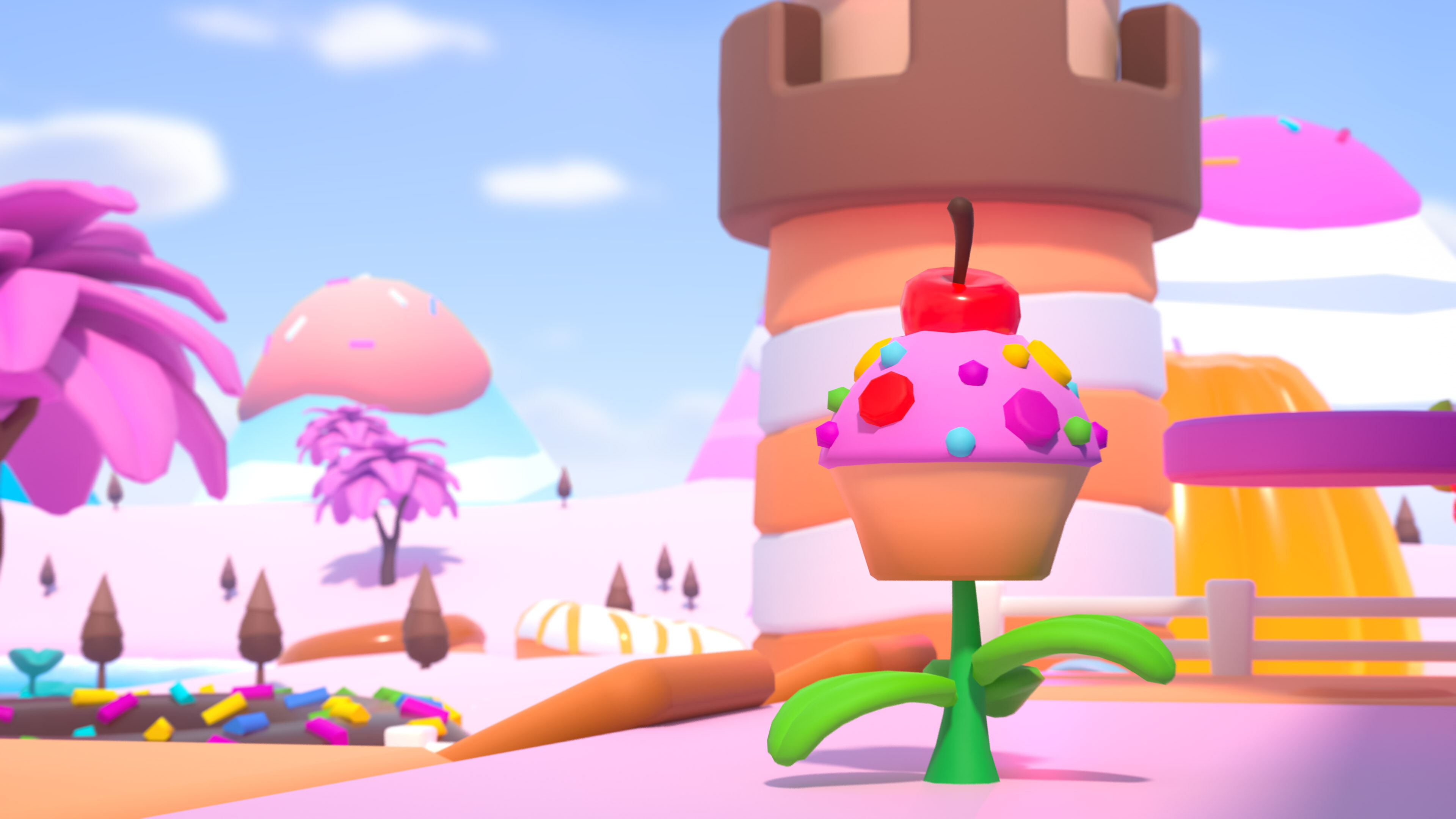 Sweet Land Low-poly 3D model_34