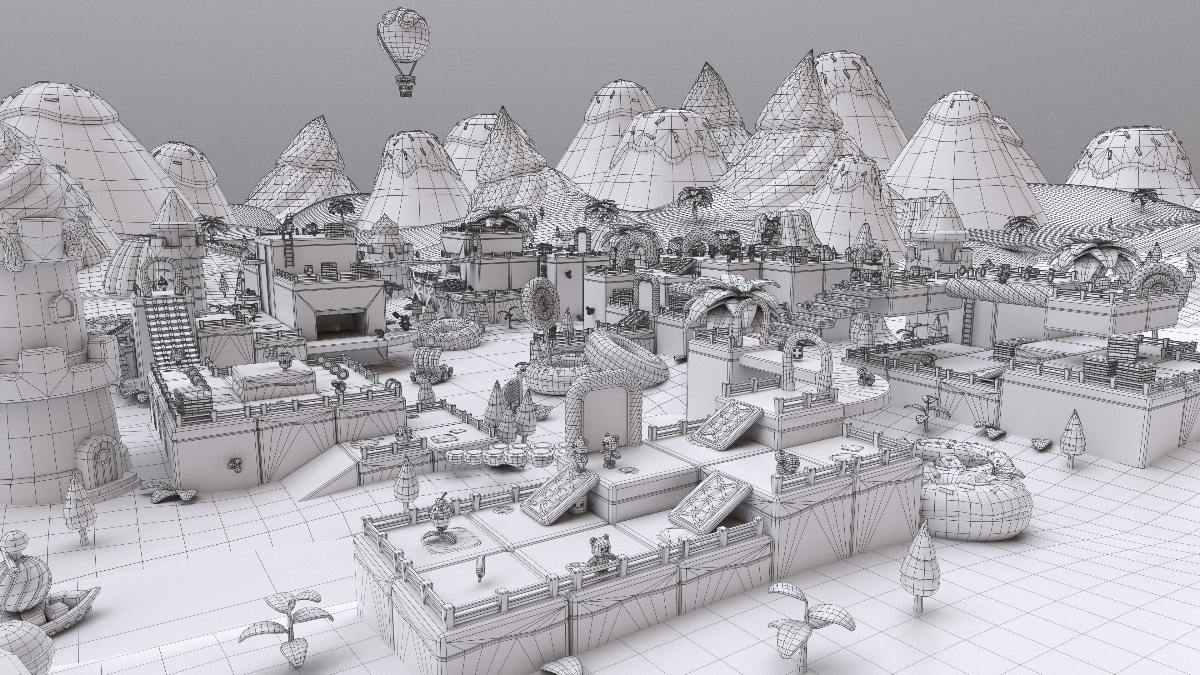 Sweet Land Low-poly 3D model_47