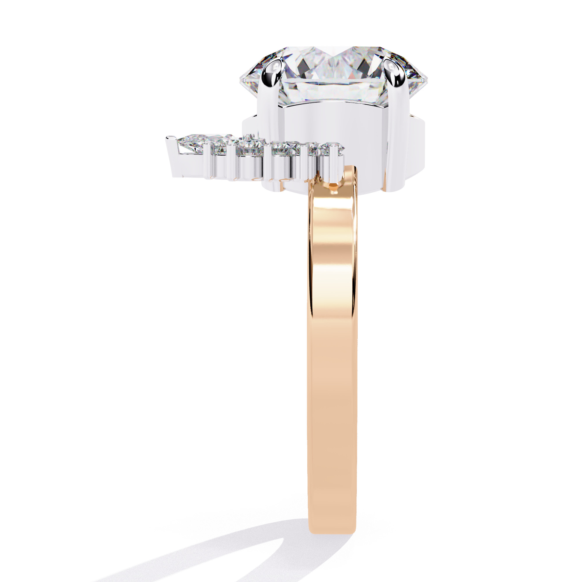 ROUND DIAMOND RING -CAD-192 3D model_10