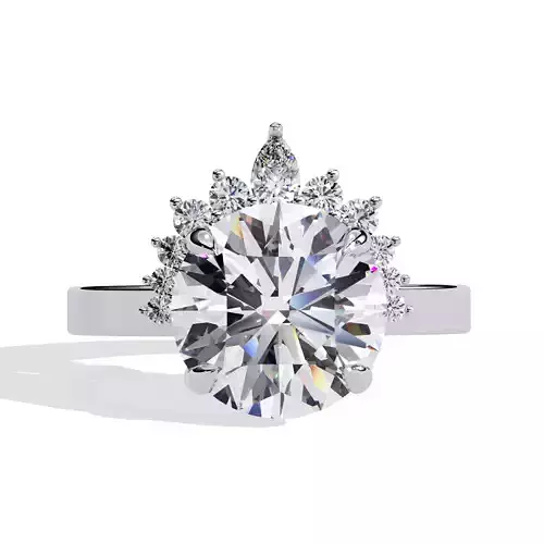 ROUND DIAMOND RING -CAD-192