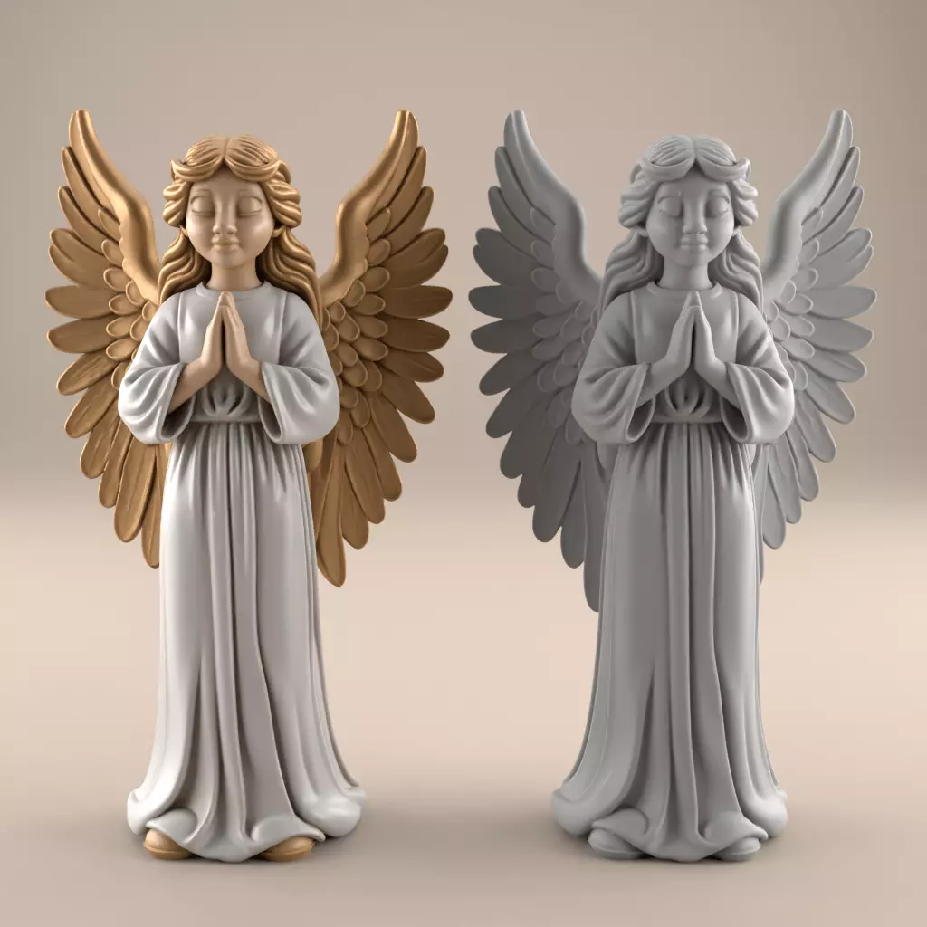 Charming 3D Angel Model for Decor Gifts 3D print model