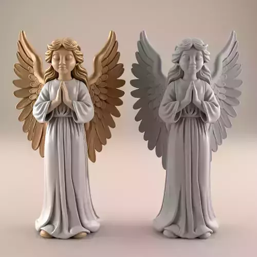 Charming 3D Angel Model for Decor Gifts