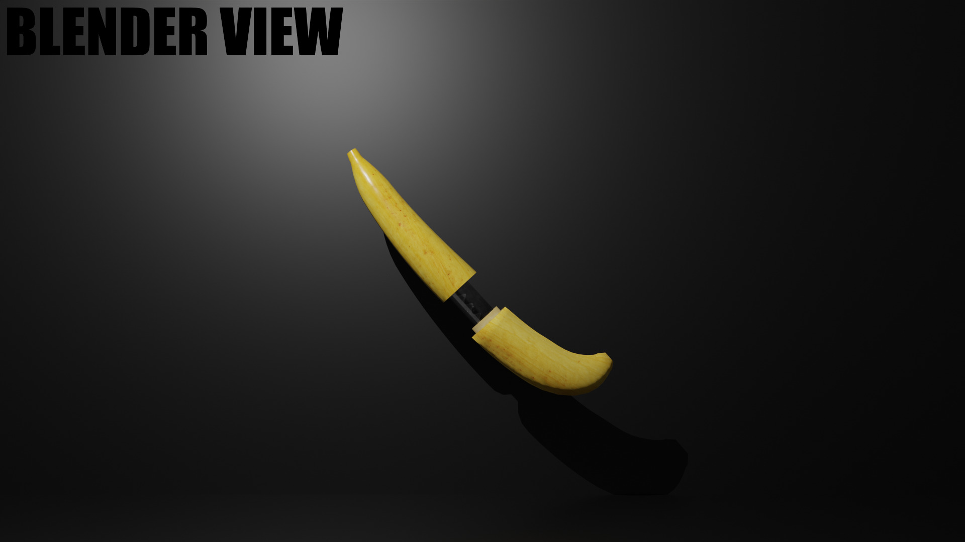 VRChat Banana Tanto Poiyomi Shader Low-poly 3D model_1