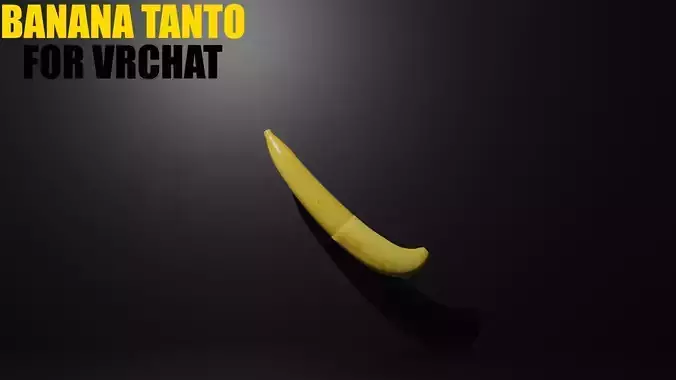 VRChat Banana Tanto Poiyomi Shader Low-poly 3D model