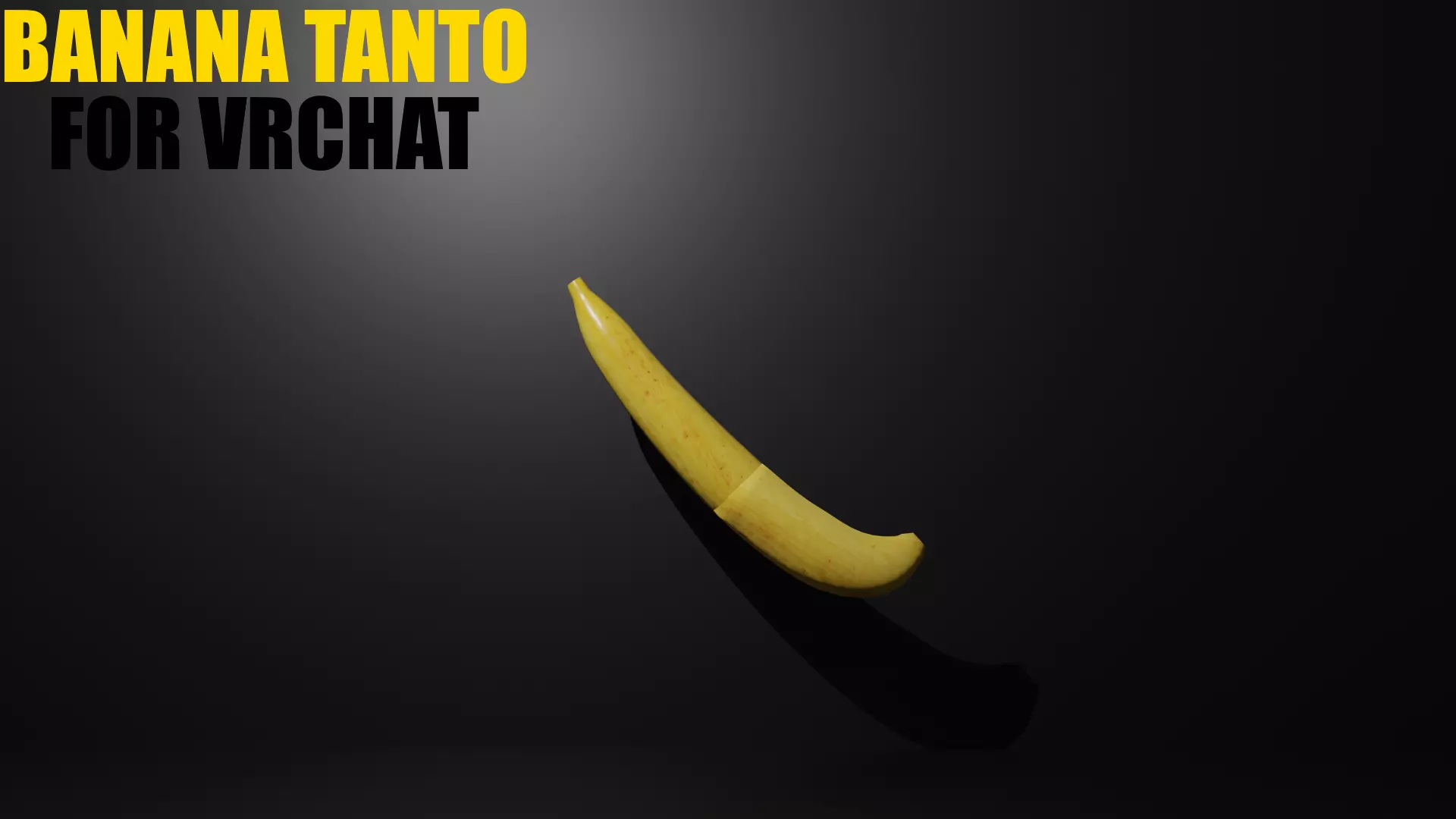 VRChat Banana Tanto Poiyomi Shader Low-poly 3D model_0