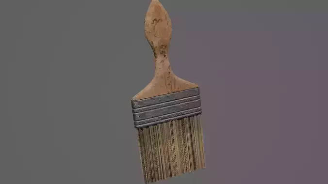 Paint Brush Game Ready Model