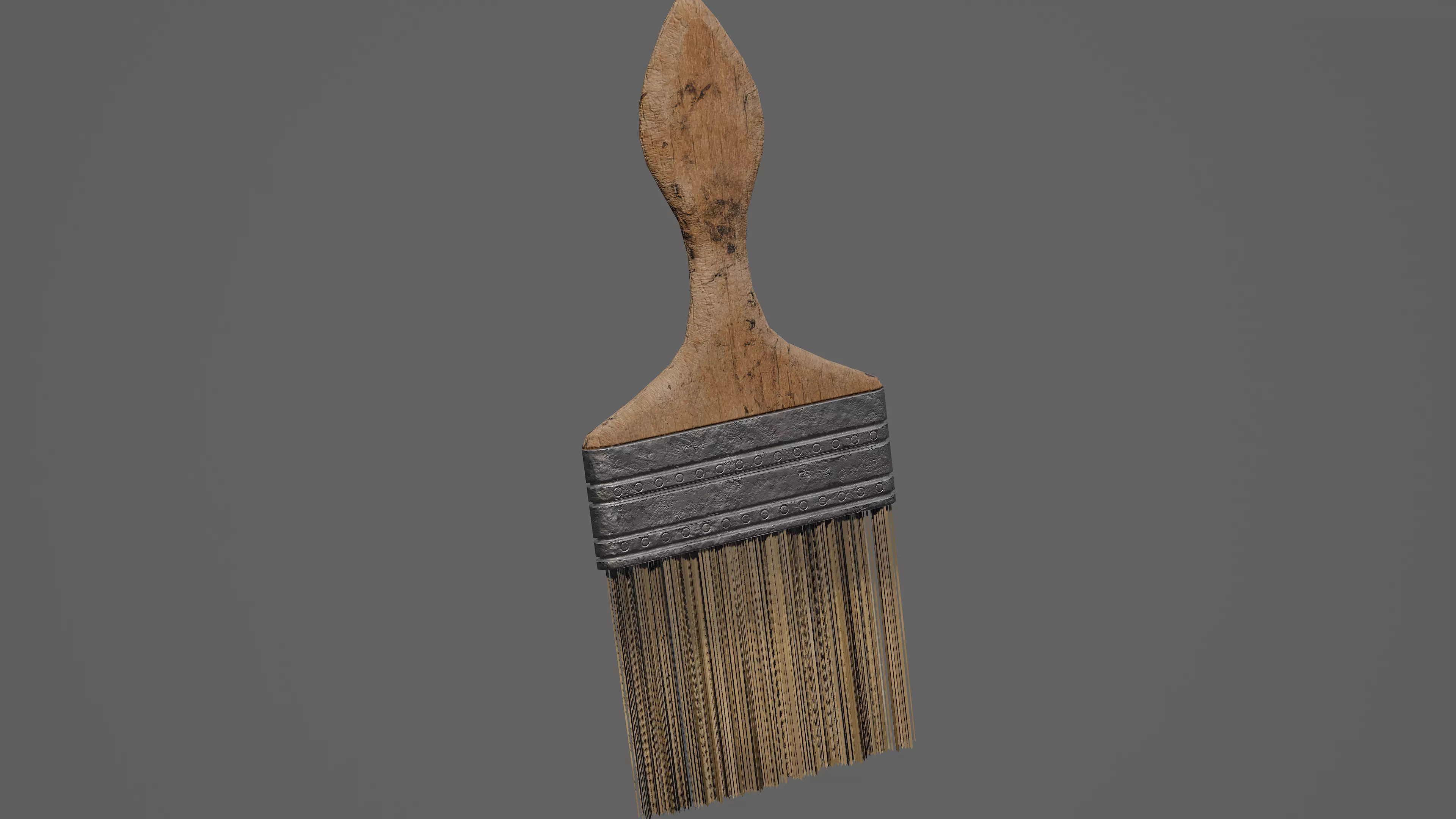 Paint Brush Game Ready Model Low-poly 3D model_0