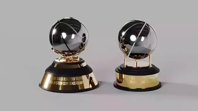 NBA Western and Eastern Conference Trophies