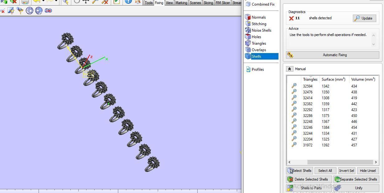 Ruby And Diamonds Ring  3D print model_26